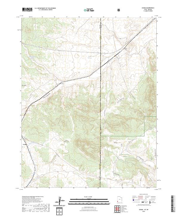 Uvada topographic map thumbnail