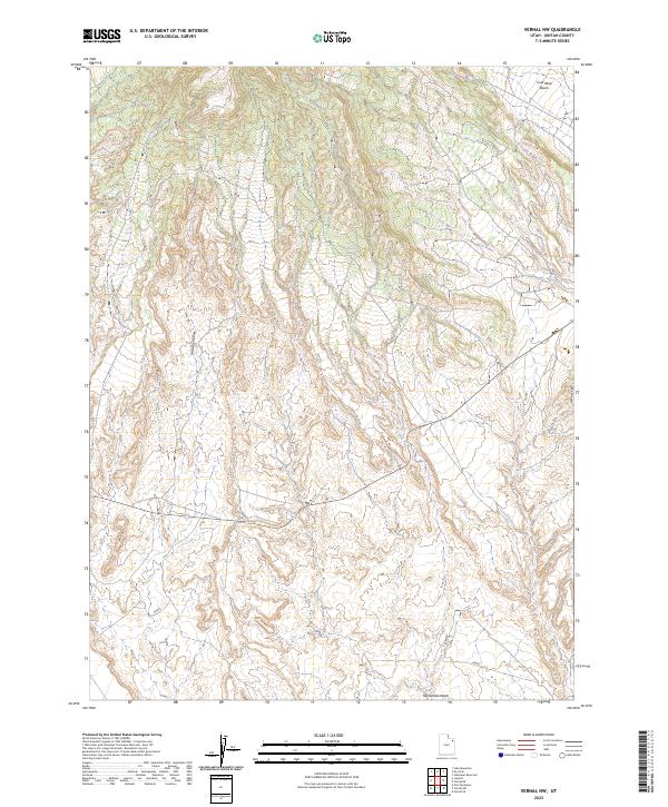 Vernal NW topographic map thumbnail