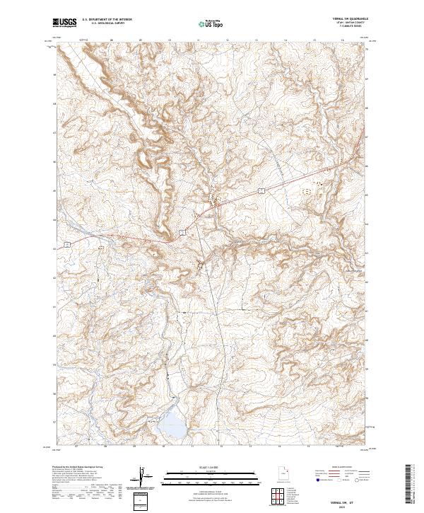 Vernal SW topographic map thumbnail