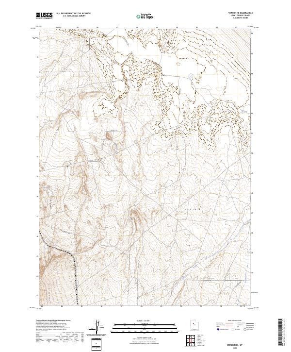 Vernon NE 2023 topographic map thumbnail