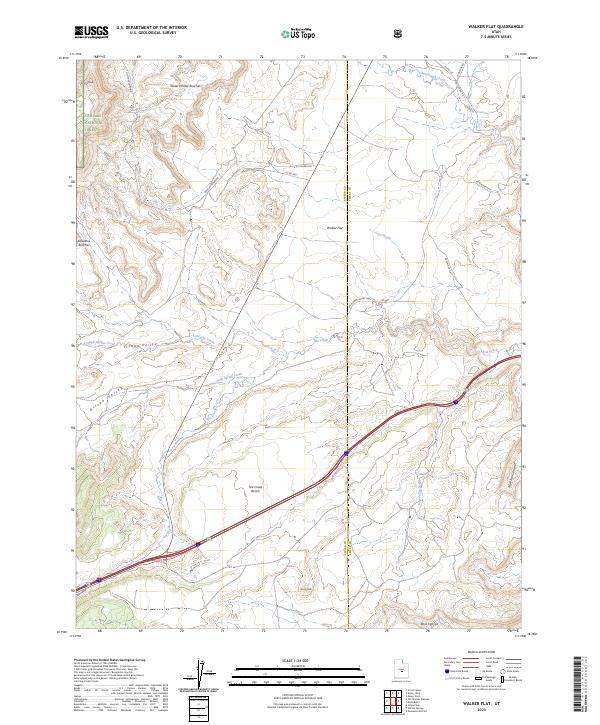 Walker Flat 2023 topographic map thumbnail