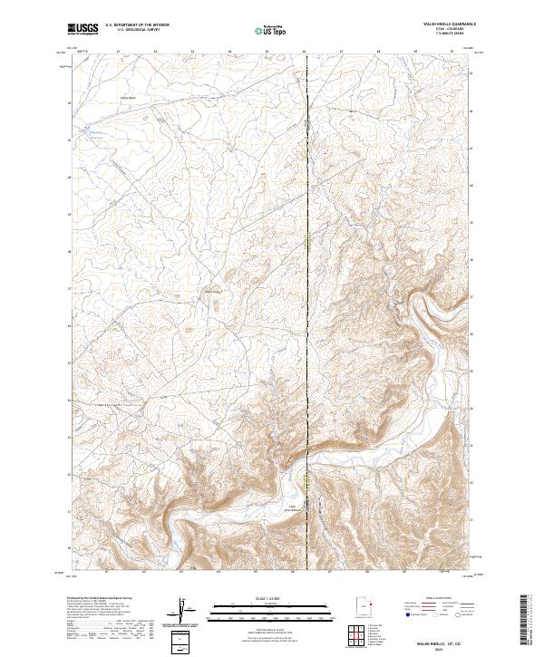 Walsh Knolls topographic map thumbnail