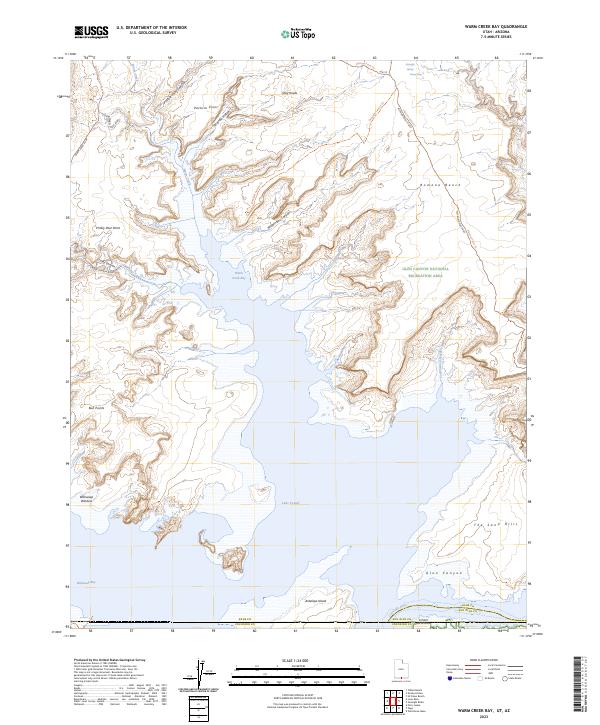 Warm Creek Bay topographic map thumbnail