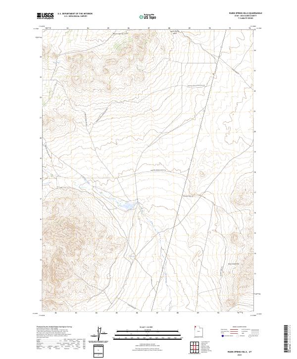 Warm Spring Hills topographic map thumbnail