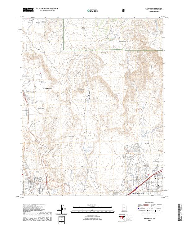 Washington topographic map thumbnail