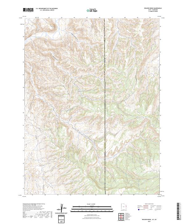 Weaver Ridge topographic map thumbnail