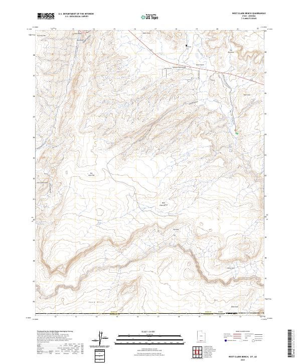 West Clark Bench topographic map thumbnail