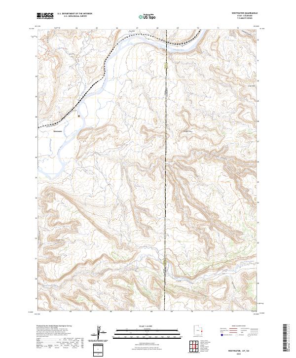 Westwater topographic map thumbnail