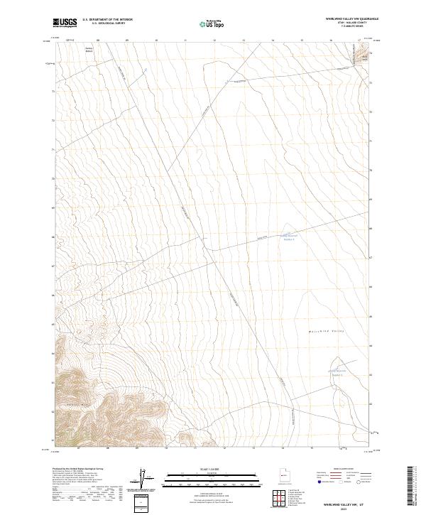 Whirlwind Valley NW topographic map thumbnail
