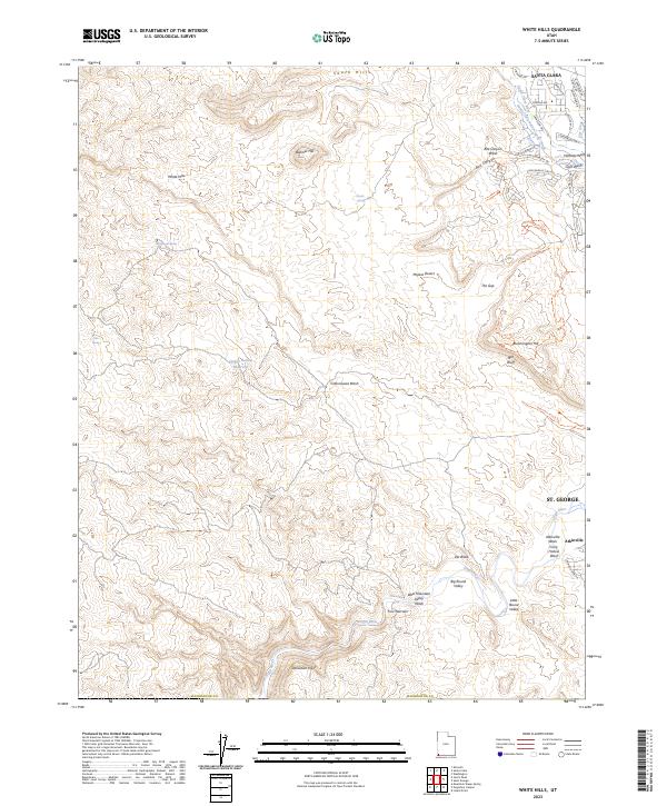 White Hills topographic map thumbnail