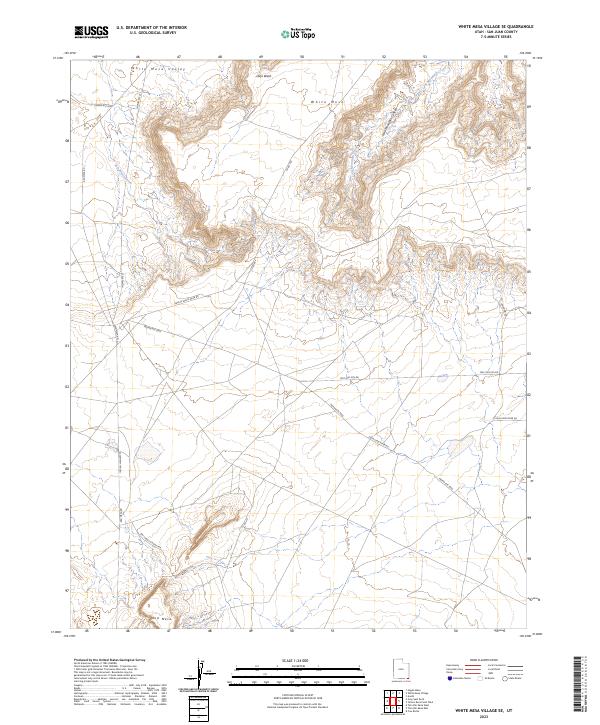 White Mesa Village SE topographic map thumbnail