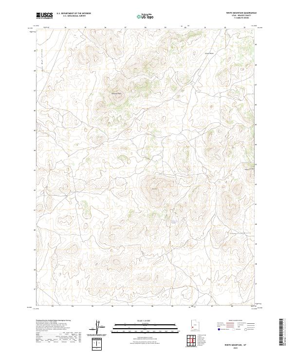 White Mountain topographic map thumbnail