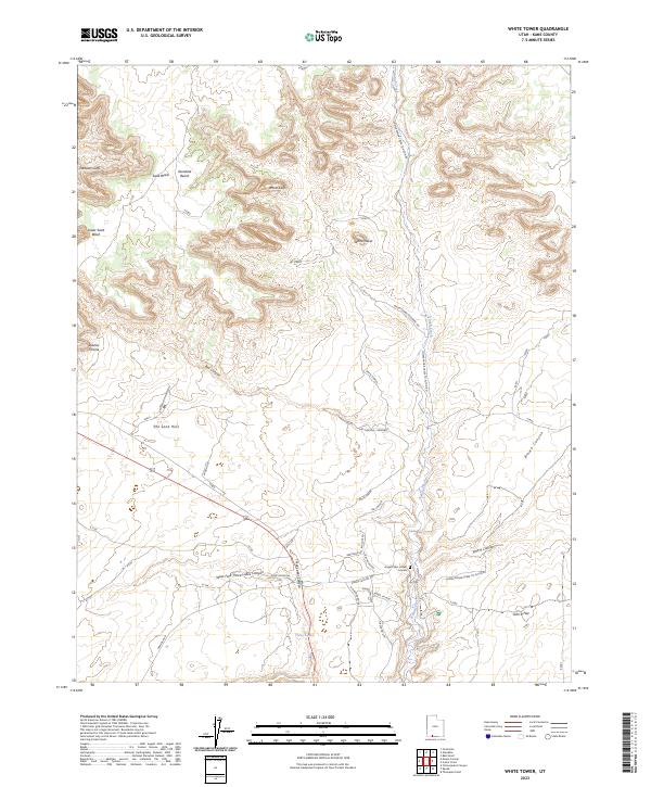 White Tower topographic map thumbnail