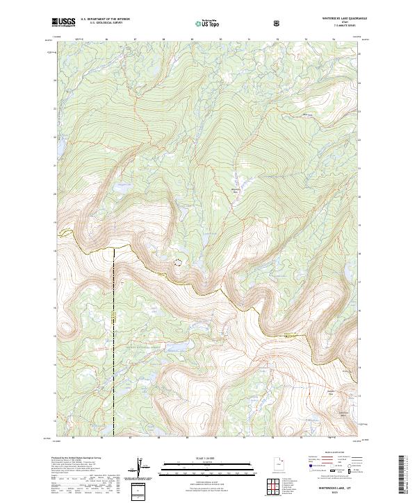 Whiterocks Lake 2023 topographic map thumbnail
