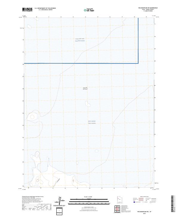 Wig Mountain SW topographic map thumbnail