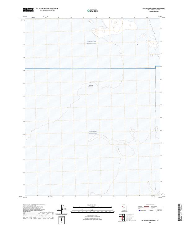 Wildcat Mountain SE topographic map thumbnail