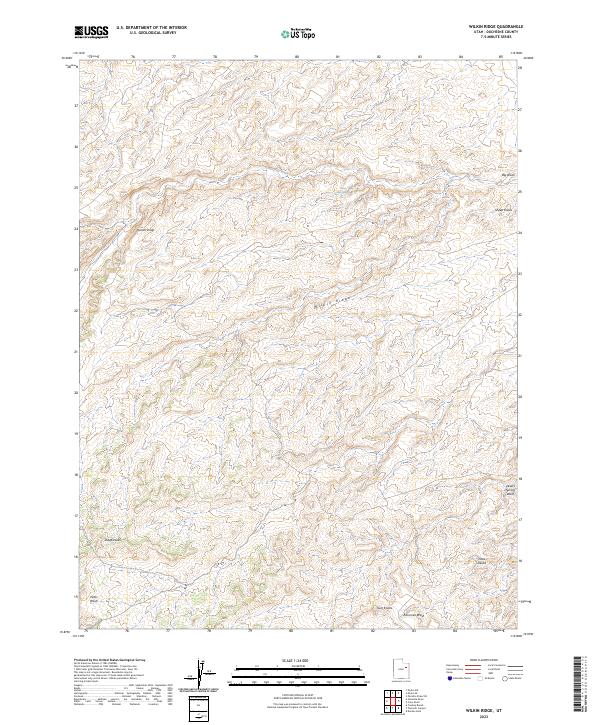 Wilkin Ridge topographic map thumbnail