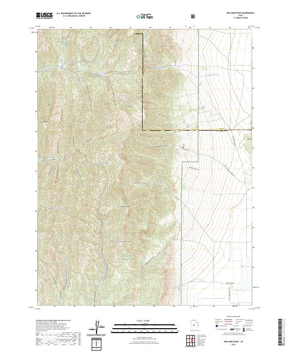 Williams Peak 2023 topographic map thumbnail
