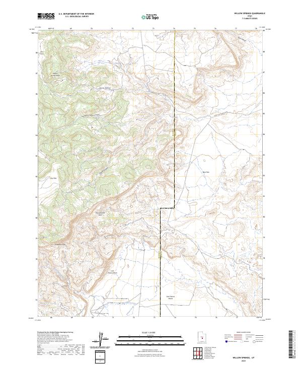 Willow Springs topographic map thumbnail