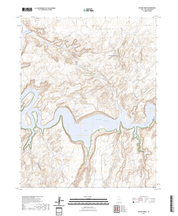 Wilson Creek topographic map thumbnail