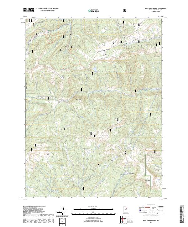 Wolf Creek Summit 2023 topographic map thumbnail