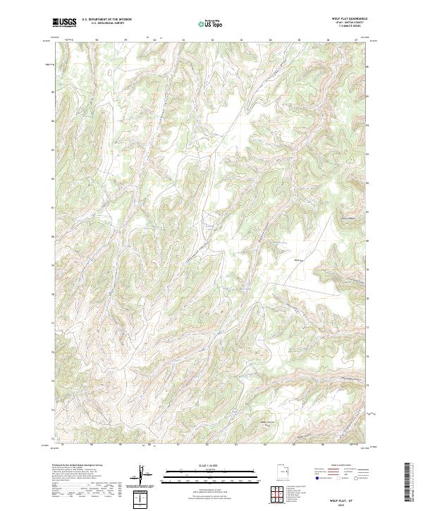 Wolf Flat 2023 topographic map thumbnail