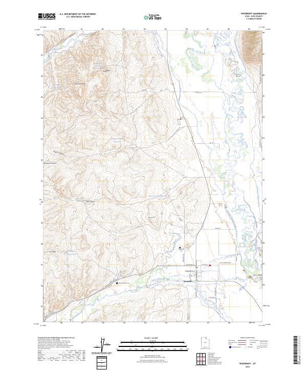 Woodruff topographic map thumbnail
