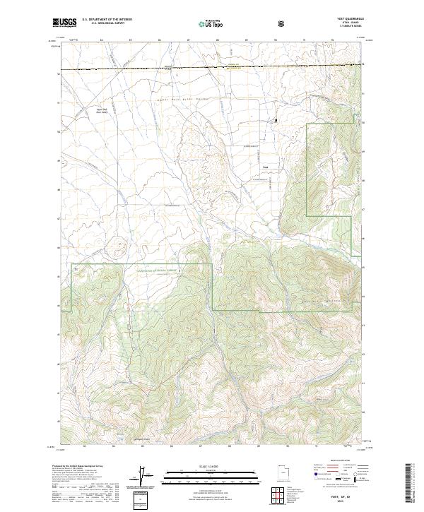 Yost topographic map thumbnail