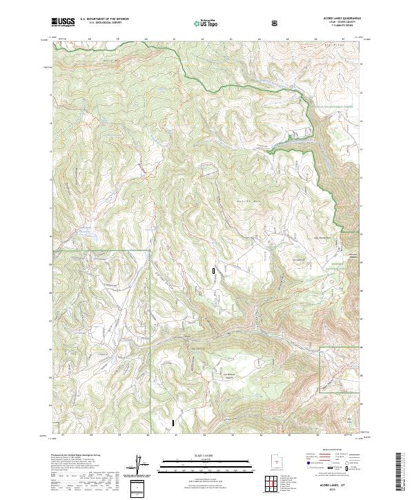 Acord Lakes topographic map thumbnail