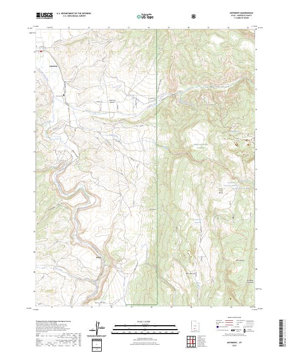 Antimony topographic map thumbnail