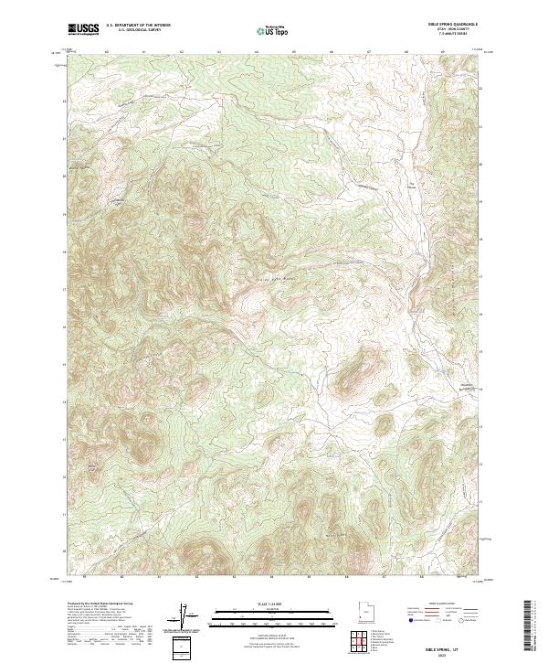 Bible Spring topographic map thumbnail