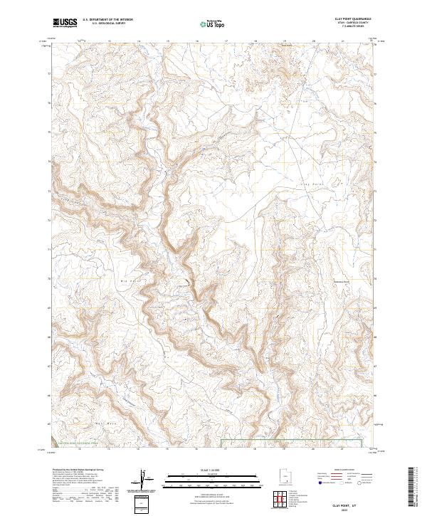 Clay Point topographic map thumbnail