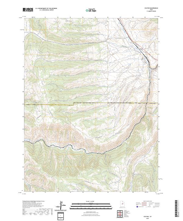 Colton topographic map thumbnail
