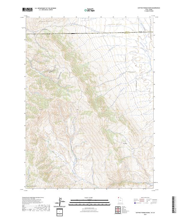 Cotton Thomas Basin topographic map thumbnail