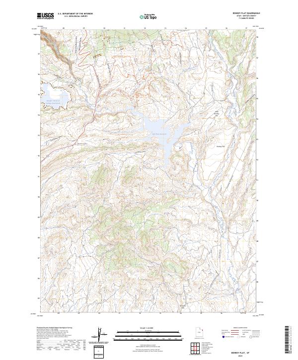 Donkey Flat topographic map thumbnail