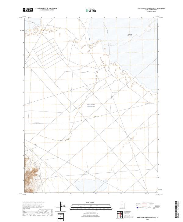 Dugway Proving Ground NW topographic map thumbnail