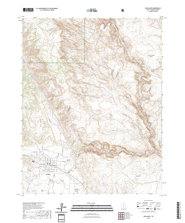 Escalante 2023 topographic map thumbnail