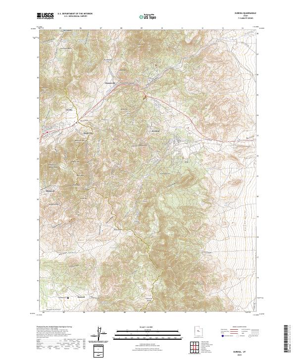Eureka 2023 topographic map thumbnail