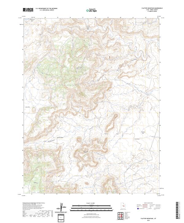 Flattop Mountain 2023 topographic map thumbnail