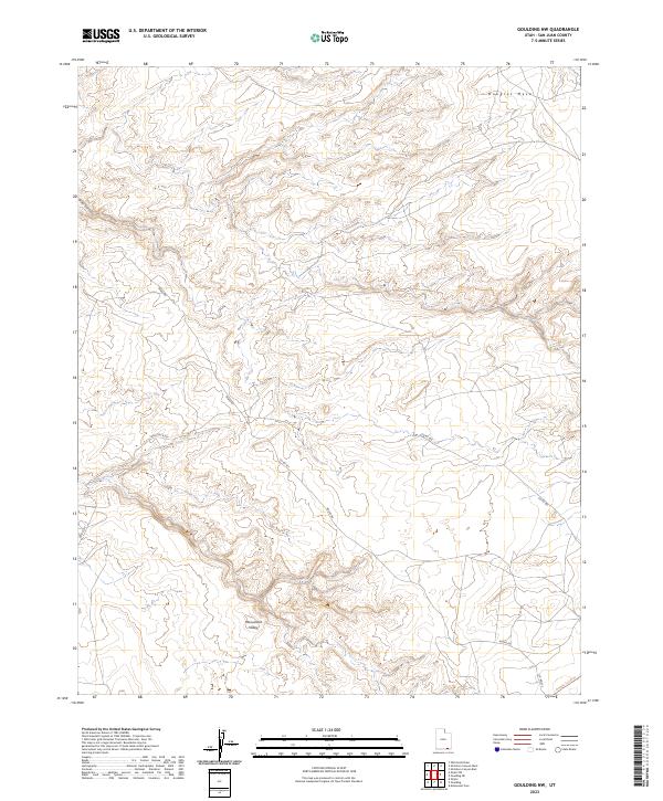Goulding NW 2023 topographic map thumbnail