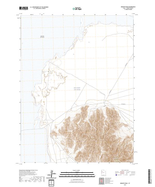Granite Peak 2023 topographic map thumbnail
