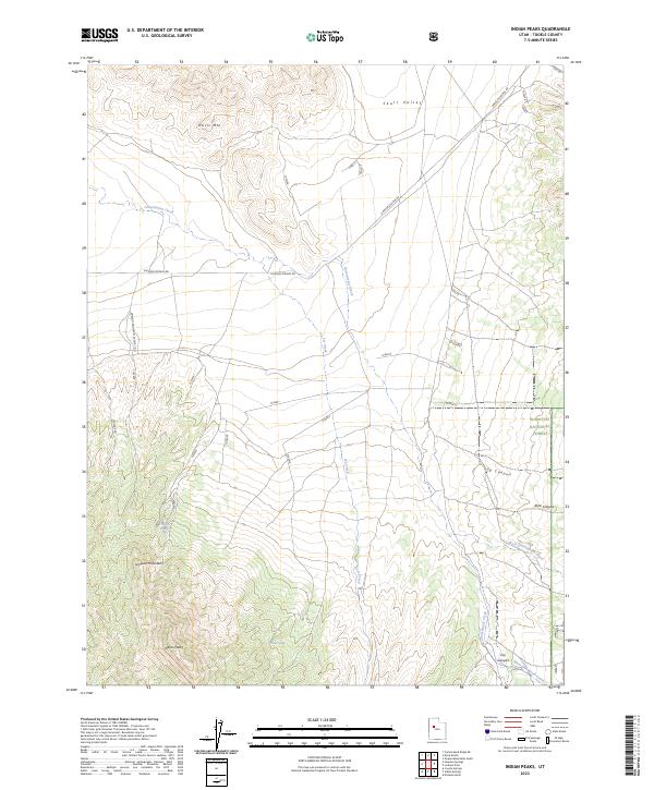 Indian Peaks topographic map thumbnail
