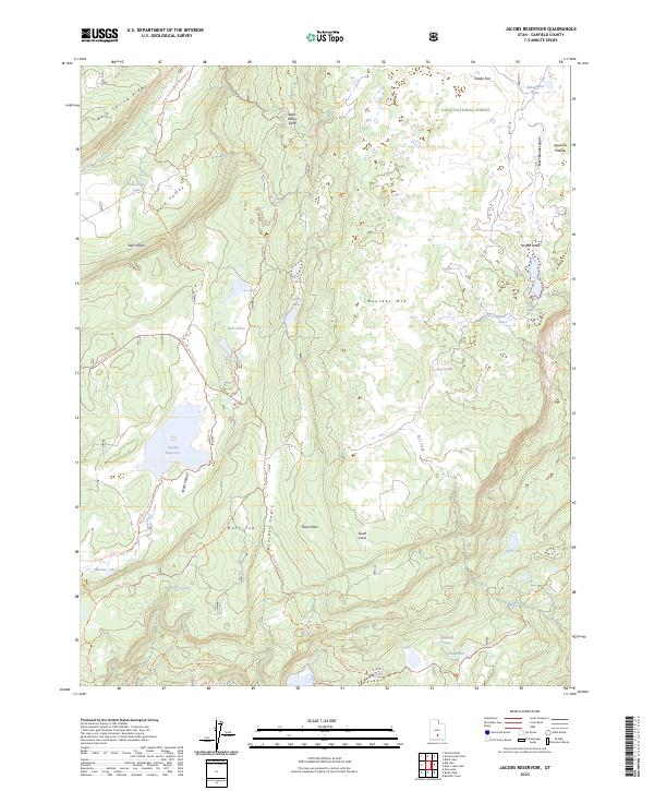 Jacobs Reservoir 2023 topographic map thumbnail
