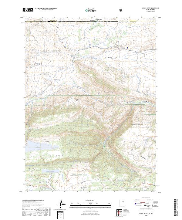 Jessen Butte 2023 topographic map thumbnail