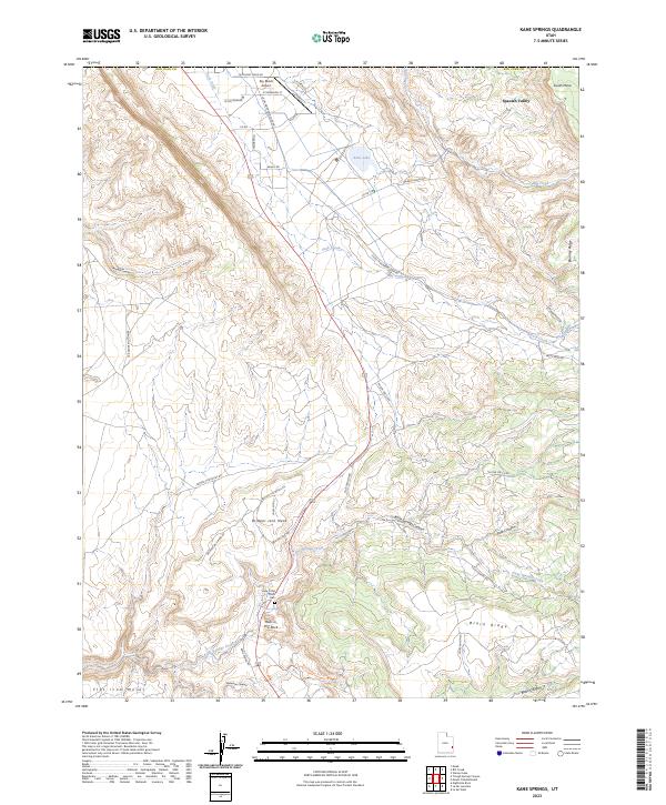 Kane Springs 2023 topographic map thumbnail