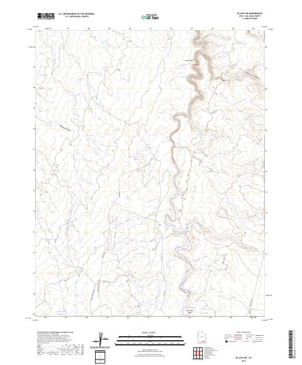 Oljato NE topographic map thumbnail