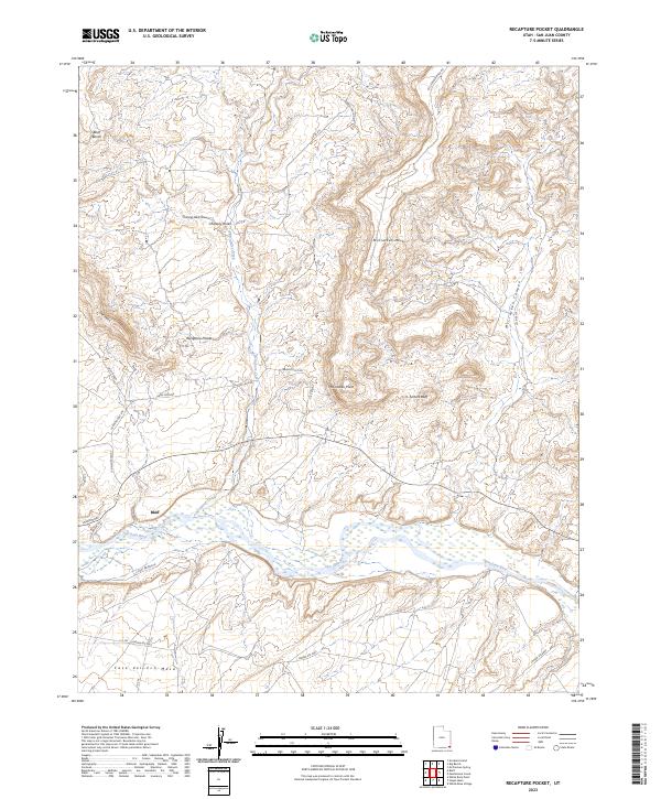 Recapture Pocket topographic map thumbnail