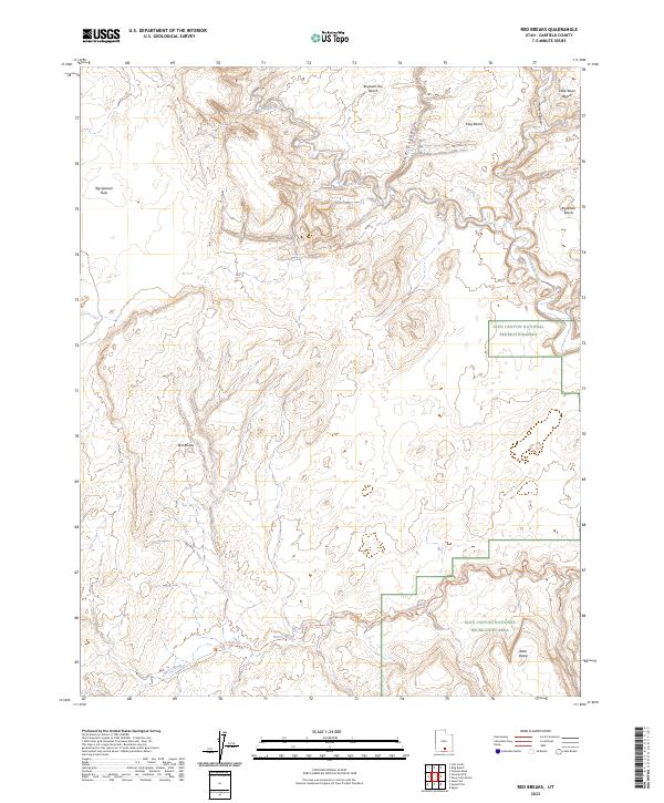 Red Breaks topographic map thumbnail
