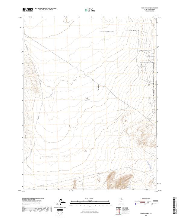 Sand Pass NE topographic map thumbnail