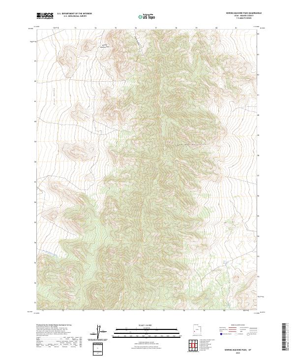 Sewing Machine Pass topographic map thumbnail